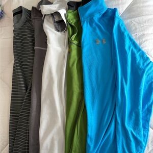 Variety of Mens “athletic” tops. 3/4 zip
